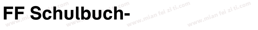 FF Schulbuch字体转换